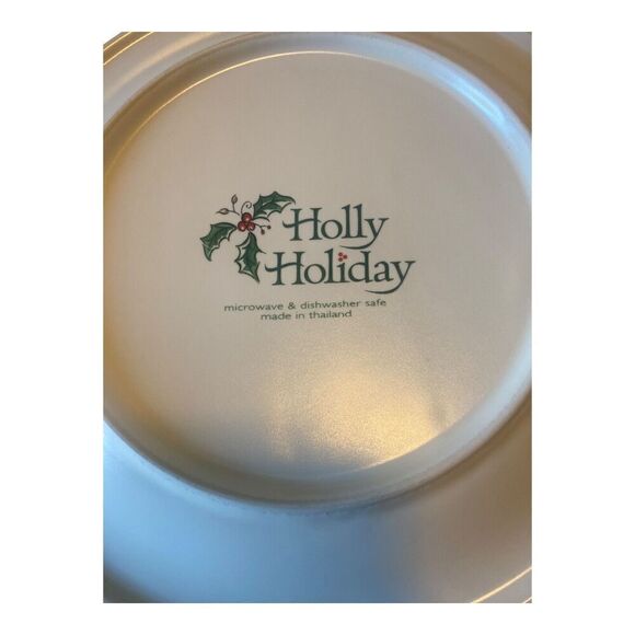 Extremely Rare Holly Holiday Plate - Picture 3 of 5